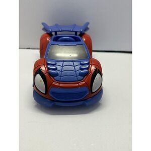 Spider-Man Blue Red Race Car Toy Small Plastic Vehicle Kids Fun Cute Play